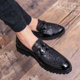 Fashion Classic Style Men Shoes Gold Silver Simple Designer Men Casual Shoes outdoor slip on party club shoes men