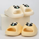 2024 Summer Cartoon Slippers Women Comfy Thick Platform Cloud Slides Woman Eva Soft Non Slip Bathroom Flip Flops