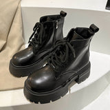 Winter Plush Warm Ankle Boots for Women 2023 New Punk Chunky Platform Shoes Woman Thick Bottom Non Slip Motorcycle