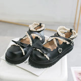 Kawaii lolita Shoes JK Uniform Shoes Mary Janes Shoes Woman lolita dress cosplay Shoes low heel women pink white