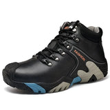 Men Snow Boots Fashionable Outdoor Mountaineering Anti Slip Insulation Plush Waterproof Casual Sports Cotton Shoes Travel