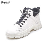Autumn Winter Shoes Women Boots Flat Non-slip Women Ankle Boots Plush Warm Ladies Fashion Botas