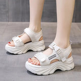 Women's Black Chunky Sandals Summer 2023 Fashion Platform Walking Shoes Woman Thick Bottom Non Slip Beach Sandalias