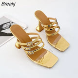 Women Pumps Buckles Pumps Peep Toe Super High Heels Rome Style Pumps Mature Lady