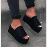 Ladies Shoes on Sale New Fashion Sexy Leopard Print Women's Slippers Summer Outdoor Thick Sole Casual Women Wedge