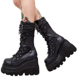 Breakj And Martin Boots 2023 New Large-Size Punk Style Handsome Mid-Sleest Boots