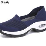 Summer Sneakers Ladies Ladies Lightweight Sneakers Ladies Breathable Mesh Casual Flat Shoes Ladies Loafers