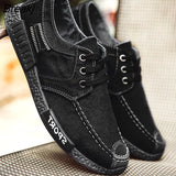 canvas shoes deodorant breathable men's shoes tide shoes non-slip male students tie casual stripes men shoes
