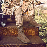 Quality Men's Military Boot Non-slip Durable Combat Boots Outdoor Army Boot Male Platform Shoes Safety Tactical Ankle