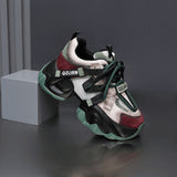 Breakj Sweet And Cool Girl Dad Shoes Super High Sneakers Thick Sole Light Breathable Versatile School Style Hot