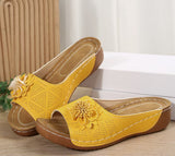Breakj Women's Shoes 2025 Spring And Summer New Slope And Open Toe Wearing Slippers Women Cool