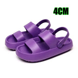 Women Summer Beach Platform Sandals Green Soft Sole EVA Slides Woman Fashion Non-slip Outdoor Slippers Female Comfortable