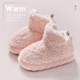 Women Warm Fur Slippers Winter New Thickened Cotton Shoes Indoor Outdoors Female Anti-slip Plush Snow Boots Fluffy