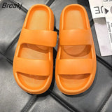 New Women Fashion Summer Platform Comfortable Slippers Outdoor Beach Flip Flops Soft Sole Slide Sports Casual