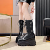 Breakj Shoes 9CM Large-Size Thick-Bottomed Martin Boots 2025 New Round-Headed Short Boots Small British Style Chelsea