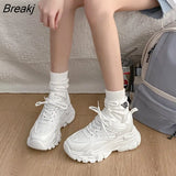 Women's Sneakers 2023 Summer Mesh Breathable Comfortable Sports Platform Shoes Soft Bottom Casual Shoes Sneakers Women
