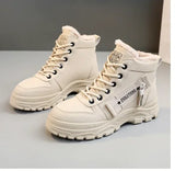Winter Ladies Shoes Lace Up Women Sneakers Snow Ankle Boots Waterproof Warm Platform Botas Woman Footwear Botas De