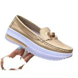 Breakj Thick-Soled Women's Shoes 2025 New Casual Single-Shoe Women's Metal Buckle Lazi Shoes Lefu