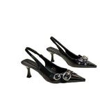 Breakj Bag Head Sandals Spring And Summer New High-End Light Tip Beautiful Back Empty Women's
