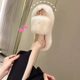 It And Wear It! Online Celebrity Hairy Slippers Women Wear New Style Fairy Ins Chao Slippers In Autumn And Winter Of