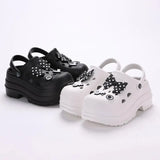 2024 Diy Hole Garden Shoes for Women Slippers Summer 2024 Soft Chunky Platform Sandals Woman Non Slip Beach