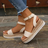 Women's Sandals Shoes 2023 Platform Elegant Summer Size 43 High-heeled Heel Sandal Female Woman Wedge Womens