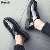 Autumn New Wild England Mens Casual Shoes Men's Youth Waterproof Driving Soft Bottom Slip-On Men's Shoes Loafers
