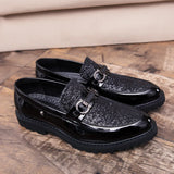 Fashion Classic Style Men Shoes Gold Silver Simple Designer Men Casual Shoes outdoor slip on party club shoes men