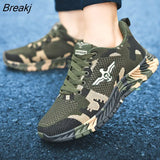 New Camouflage Fashion Sneakers Women Breathable Casual Shoes Men Army Green Trainers Lover