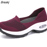 Summer Sneakers Ladies Ladies Lightweight Sneakers Ladies Breathable Mesh Casual Flat Shoes Ladies Loafers