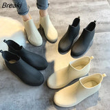 Rain Boots 2020 Spring Autumn Waterproof Ankle Boot For Women Shoes Low Heel Rain Boots Non-Slip Ladies Shoes Plus