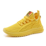 Fashion Spring Female Sneakers Women Shoes Korean Mesh Yellow Ladies Shoes Woman Lace Up Red Black Casual Shoes