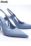 Party Shoe and Bag Set Sexy Heels Shallow Mouth Pointed Pumps Lace-Up Sandals Ladies Slip on Golden Crossdressers
