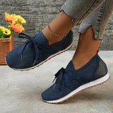 Breathable Mesh Flats Shoes Women 2024 Casual Lace Up Platform Sneakers Woman Non Slip Thick Soled Walking Shoes