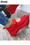Women Thick soled Sneakers Women Fashion Mesh Breathable Wedge sneakers Shoes Ladies Casual Sport Shoes Zapatillas