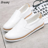 High Quality Soft Leather Shoes Women Flats Fashion Ladies Loafers Casual Womens Brand Black White Shoes