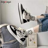 shoes Women's Mid Top Casual Shoes 2024 Spring Autumn Versatile Breathable Sneakers Thick Soled Shoes Woman
