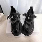 Cute Mary Janes Women's JK Uniform Pumps Wedges High Heels Platform Pumps Female Gothic Girls Lolita Punk Shoes