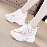 Quality Women Platform Sneakers Chunky Woman Casual Dad Shoes Basket Female Fashion Sport Mesh Lace Up Shoes