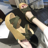 Comfortable Walking Shoes Sandals for Women Wedge Heel Summer New Fashion Platform Thick Bottom