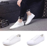 Arrival White Shoes Men Sneakers Flat Soft Leather Men Casual Shoes Fashion Brand Male Shoes