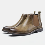 Male Shoes Fashion Men Luxury Chelsea Boots Retro Slip on Casual Ankle Boots Plus Size Short Botas Zapatillas