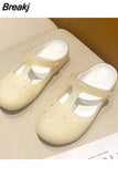 Women Blue Summer Sandals Rubber Jelly Shoes Non Slip Comfort Women Slipper And Sandal Hot Sale Women Beach Shoes Indoor