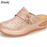 Mujer Summer Sandals Women Shoes Women Summer Footwear Hollow Round Toe Flip Flops Beach Shoes Platform Ladies