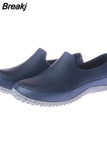 Men's Rain Shoes Non-slip Waterproof Oil-Proof Kitchen Working Shoes Resistant Men Chef Shoes Ankle Garden