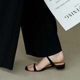 Fashion Minimalist Two Part Slide Sandals Women Slippers Summer New Outdoor Beach Flat Sandals Non-slip Slides Woman