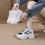 Brand Designer Women's Casual Shoes Thick Sole Anti Slip Lace Up Sports Shoes Student Running Shoes Women's