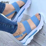 Women Golden Sandals Platform Heels Cross Strap Ankle Peep Toe Beach Party Ladies Shoes Zapatos Sandals shoes for
