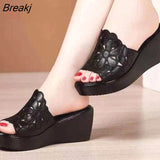 for Women 2023 Summer Slope Heel Sandals Thick Bottom High Heel Waterproof Platform Fashion Slope Heel Sandals