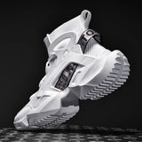 Men Sneakers High Top Sock Shoes Breathable Sports Walking Shoes Thick Bottom Men Casual Shoes Large Size